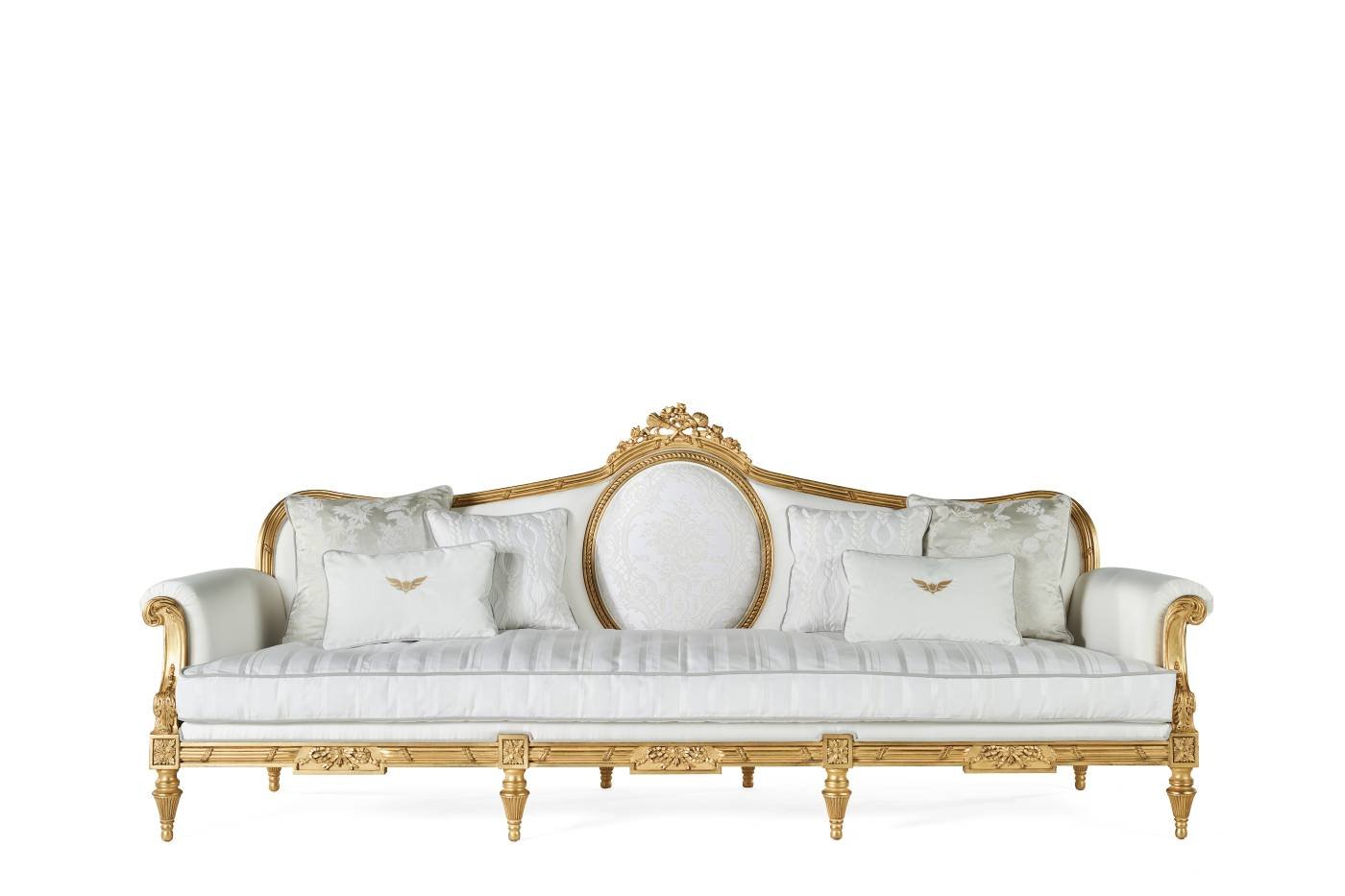 GUIRLANDE 3-seater sofa - quality furniture and timeless elegance with luxury Made in Italy classic sofas of Sogni sul Lago collection.