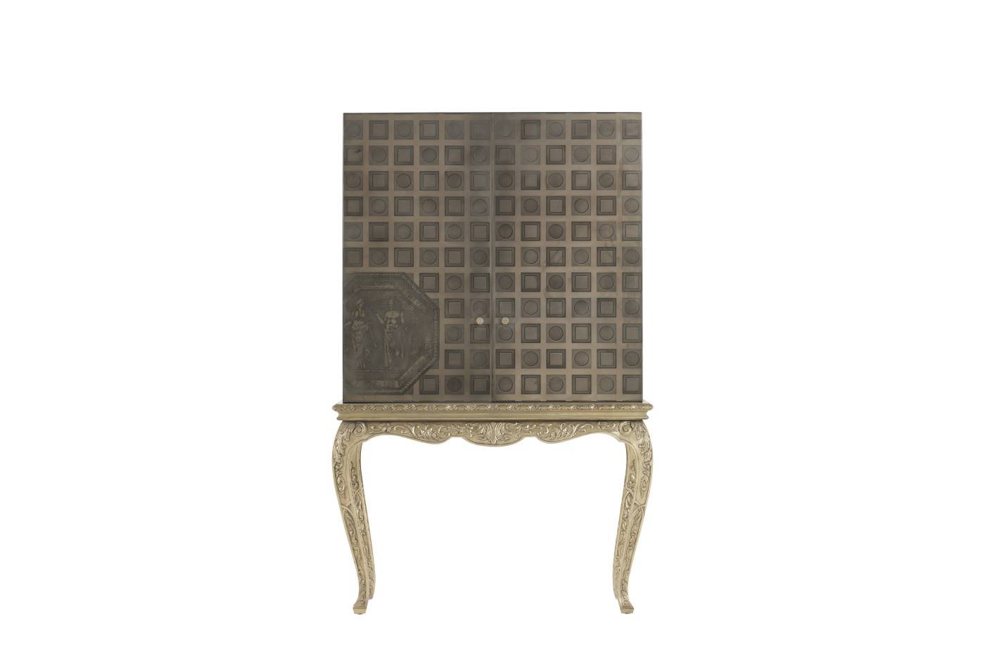 FRAGONARD bar cabinet - cabinet - Discover the epitome of luxury with the Oro Bianco collection by Jumbo Collection, fully custom made for tailor-made projects.