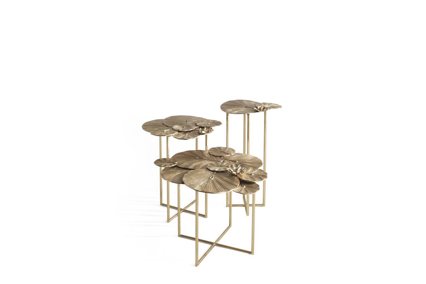 MONET low table - quality furniture and timeless elegance with luxury Made in Italy classic low tables of Oro Bianco collection.