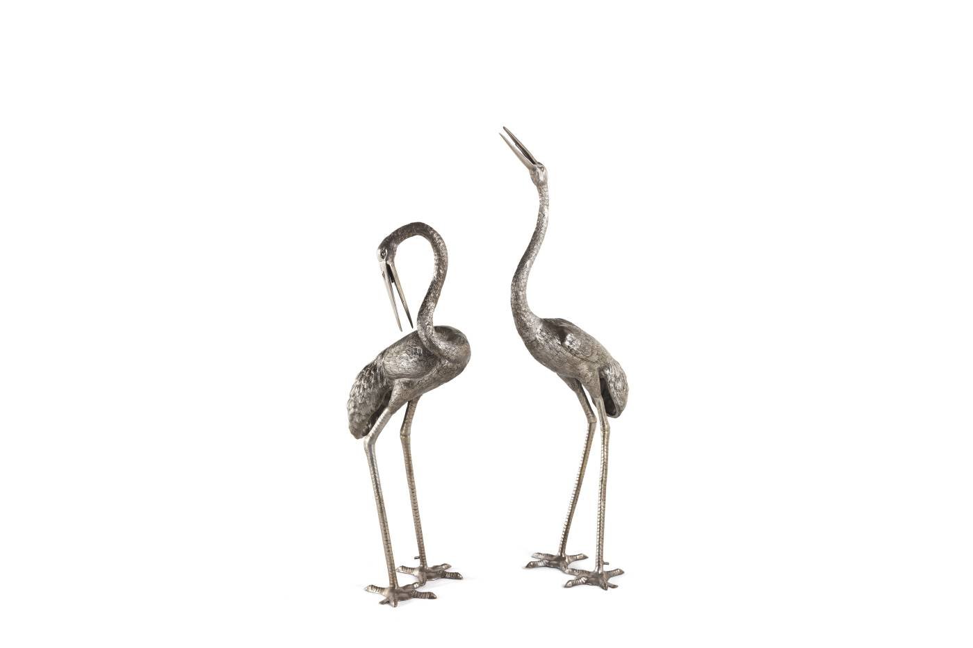 HERON decorative element - quality furniture and timeless elegance with luxury Made in Italy classic decorative elements of Oro Bianco collection.