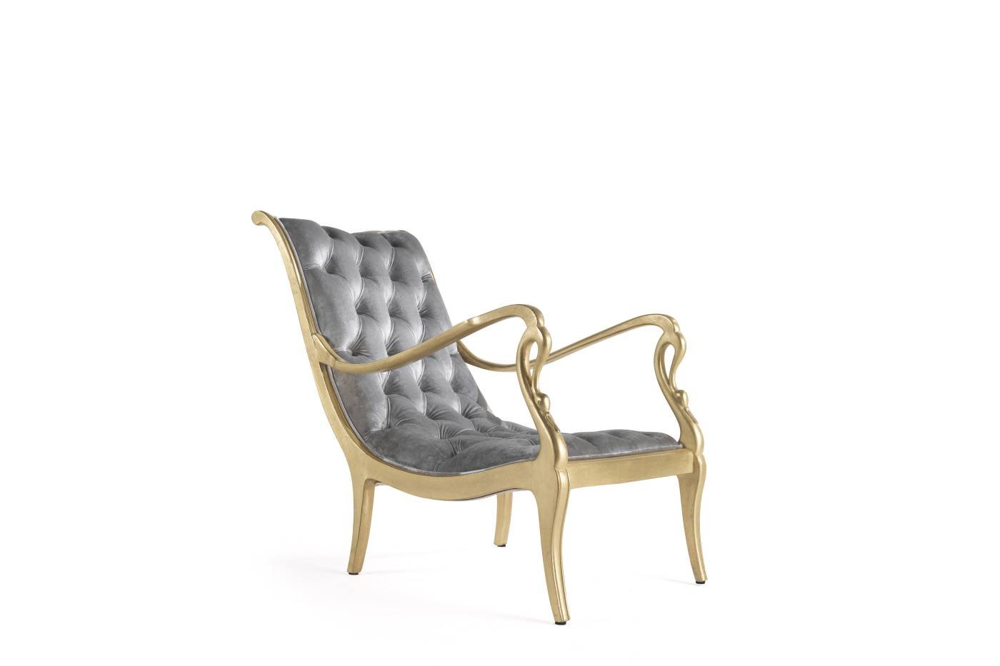 GUERY armchair &ndash; Transform your space with luxury Made in Italy classic armchairs of Oro Bianco collection.