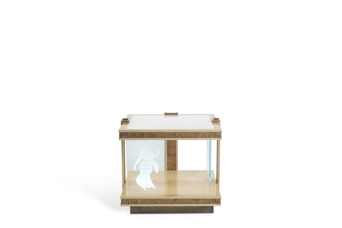 SHINTO low table &ndash; Transform your space with luxury Made in Italy classic low tables of Oro Bianco collection.