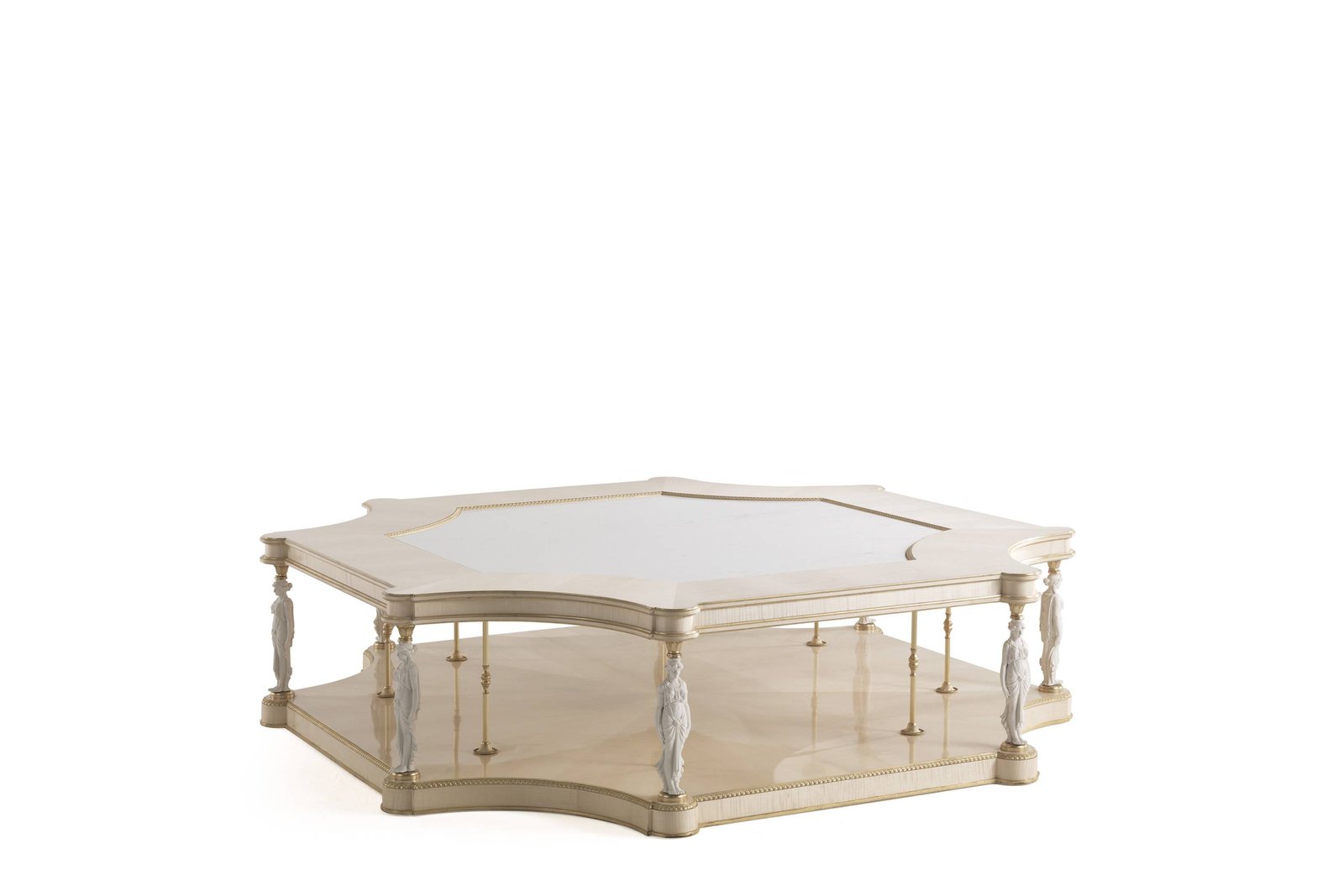 TOULOUSE low table &ndash; Transform your space with luxury Made in Italy classic low tables of Oro Bianco collection.