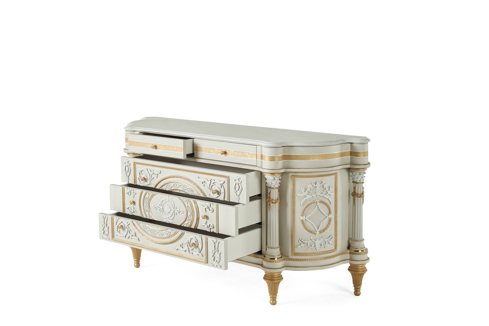 BOH&Egrave;ME drawer unit - convey elegance to each space with italian classic night storage units of the classic Sogni sul Lago collection