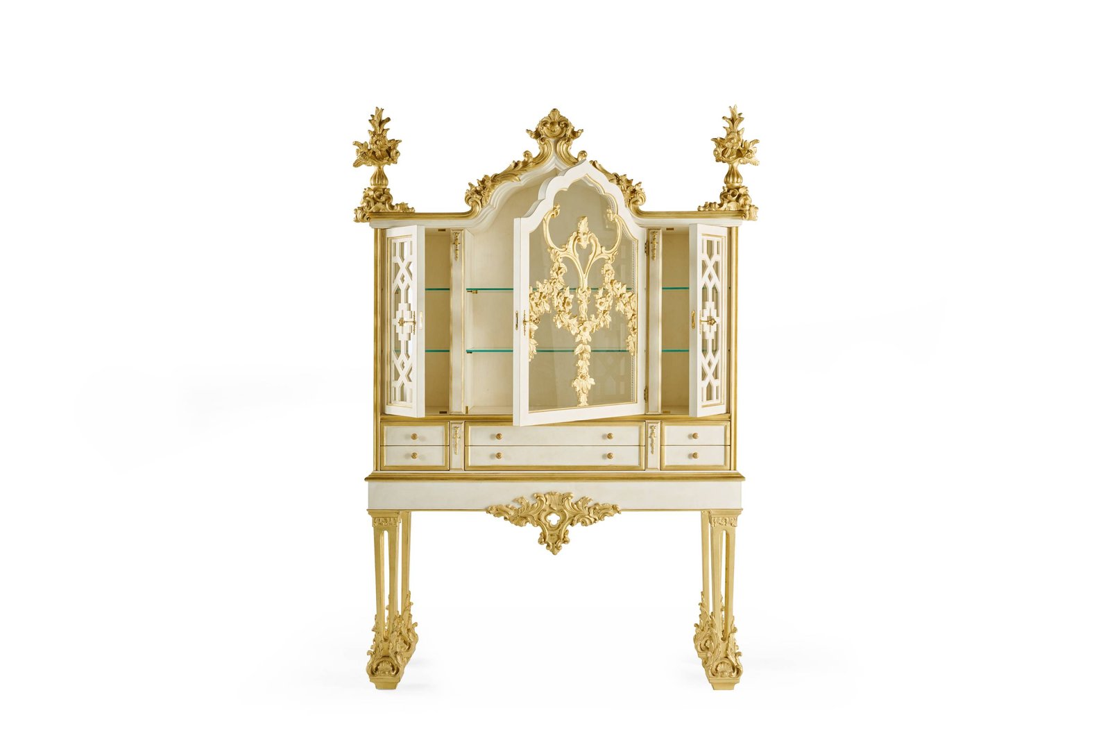 REGENCY showcase - quality furniture and timeless elegance with luxury Made in Italy classic day storage units of H&eacute;ritage collection.