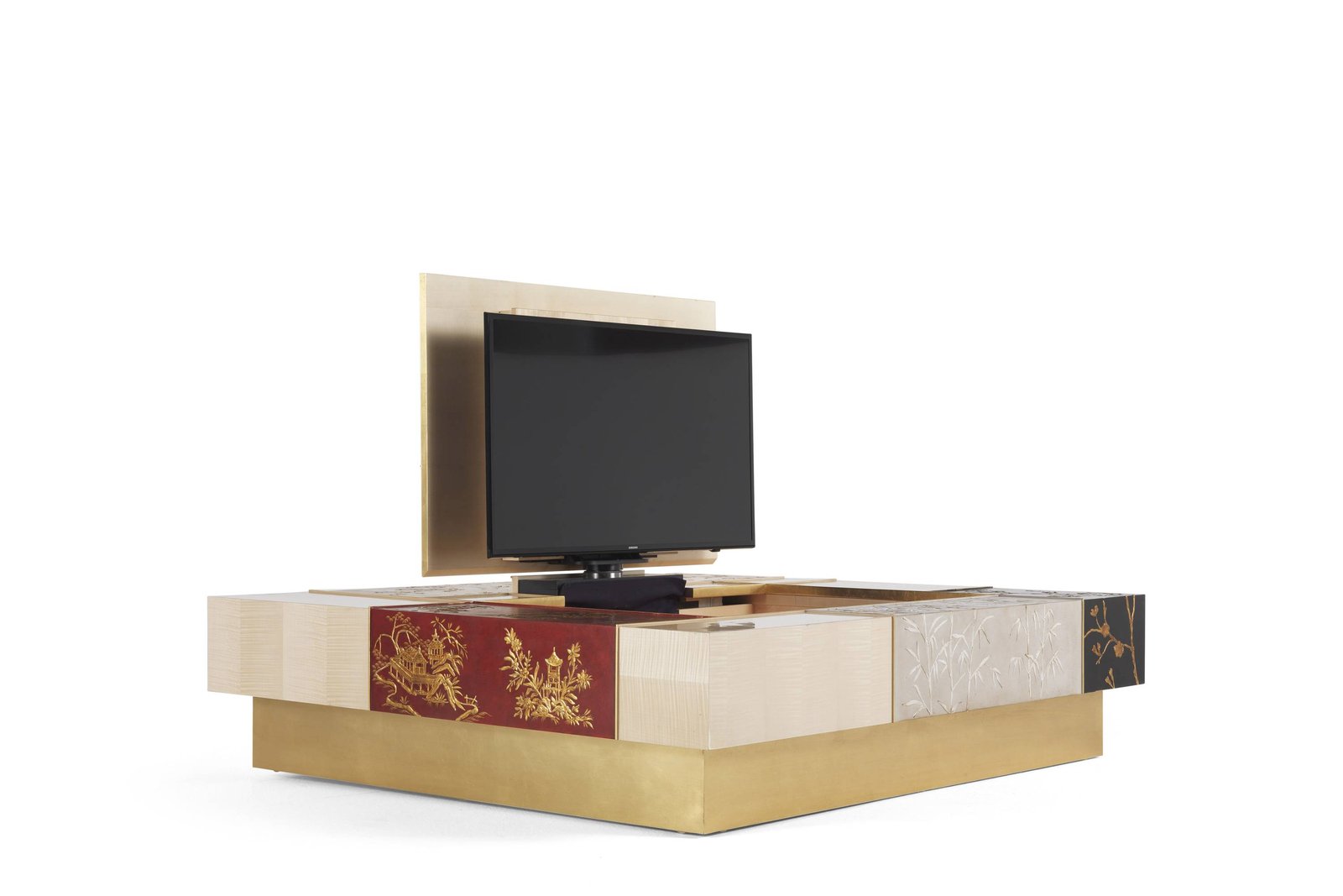 UKIYO low table - quality furniture and timeless elegance with luxury Made in Italy classic low tables of Oro Bianco collection.